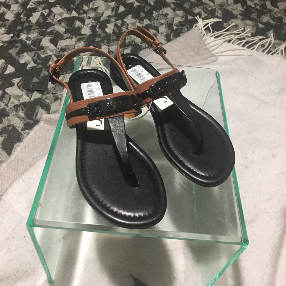 💯Auth Coach thong sandals