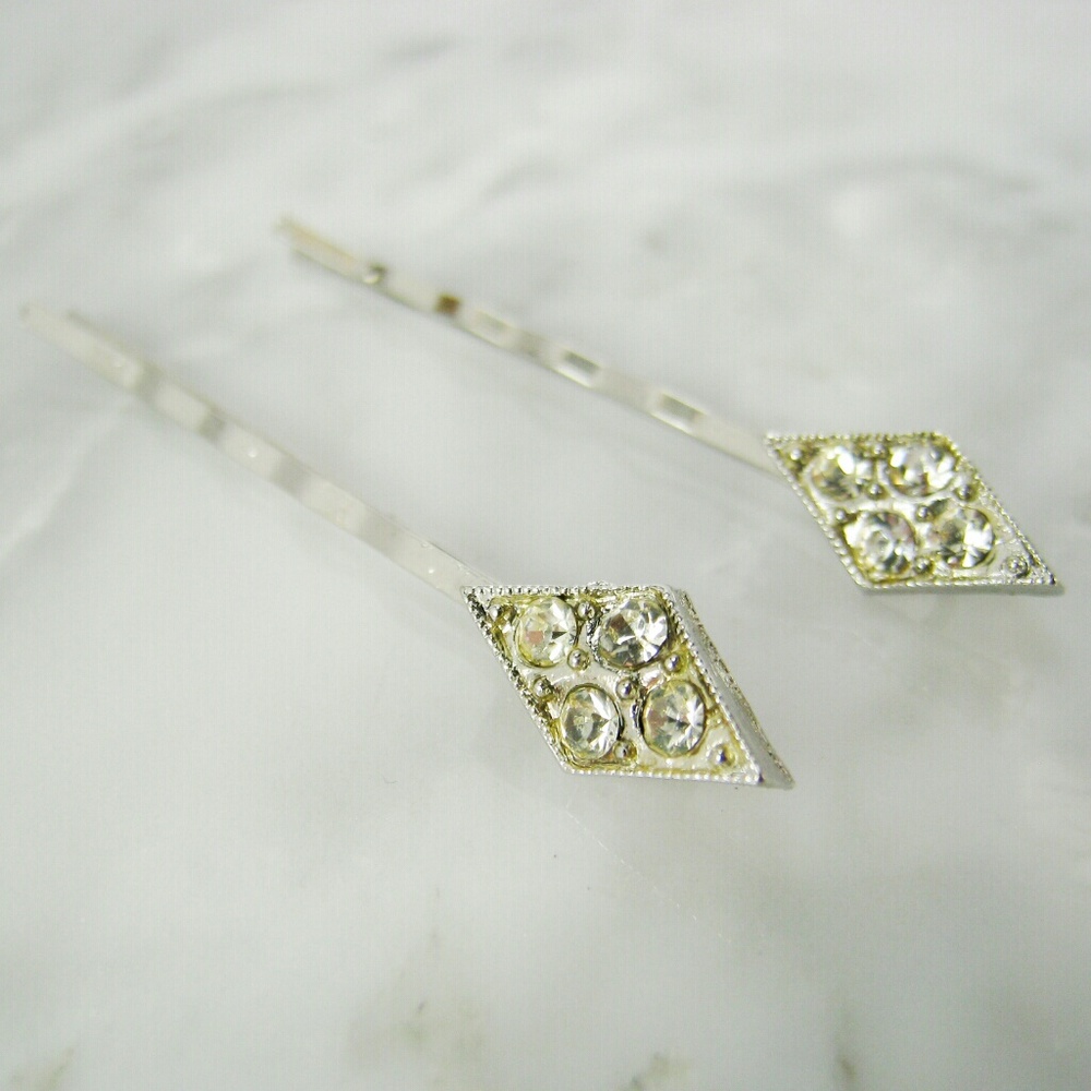 Cubic Zirconia Bobby Pins *~ glam ~*