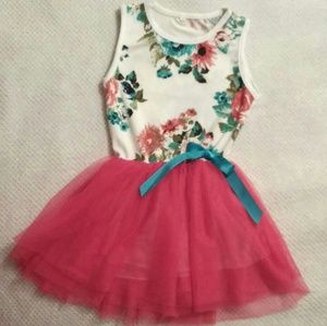 Girls Dress Size 2/3 Toddler Floral with Tulle
