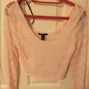 Forever 21 lace crop top