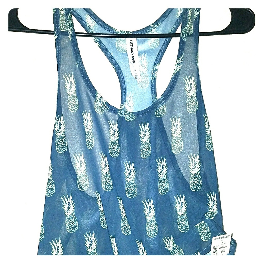 Bethany Mota sheer crop top SZ M