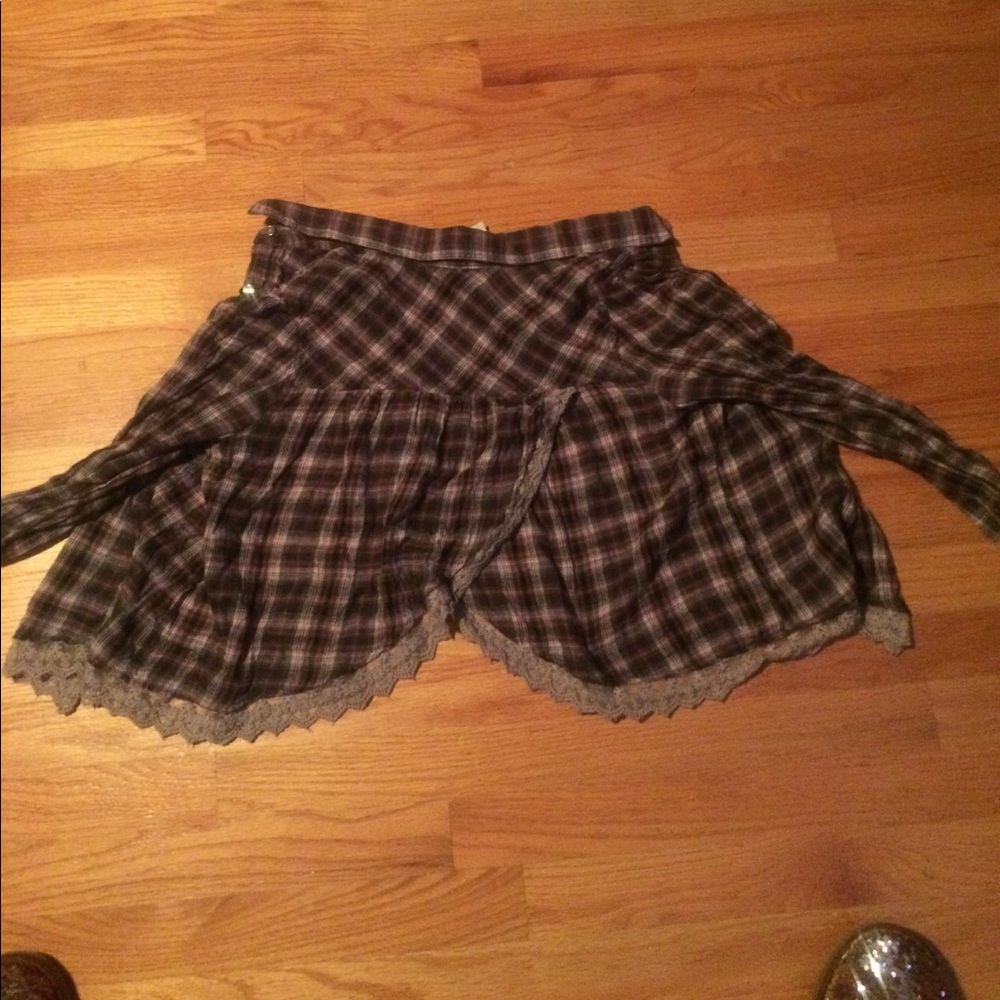 Purple and grey plaid Hippie Laundry shirt