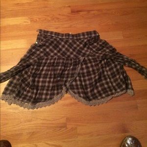 Purple and grey plaid Hippie Laundry shirt