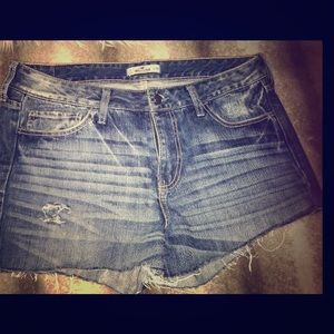 High waisted shorts.