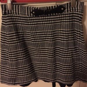 Zara checker skirt