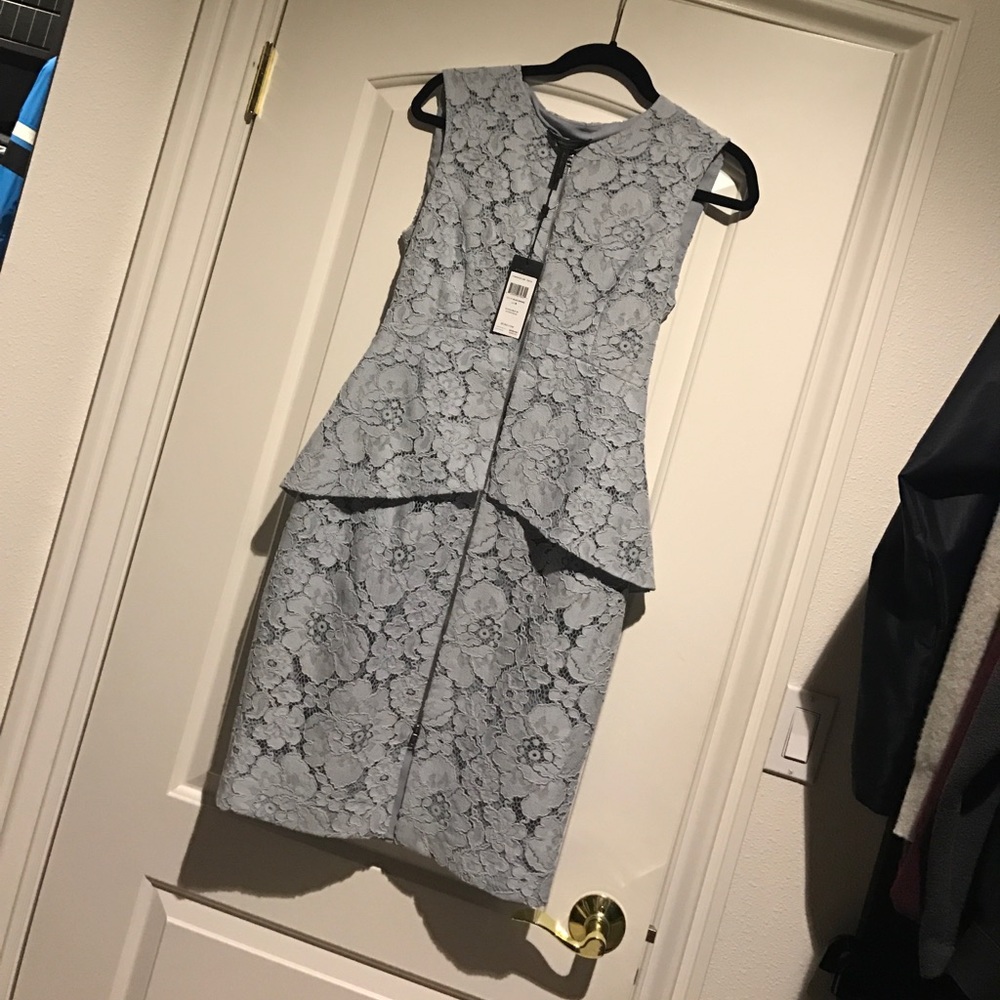 Brand new BCBG blue smoke dress, size  6