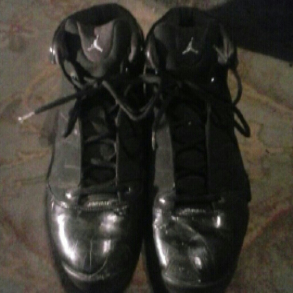 Size 15 black team Jordans