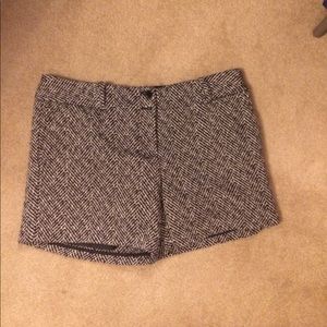Dressy fully lined wool shorts.