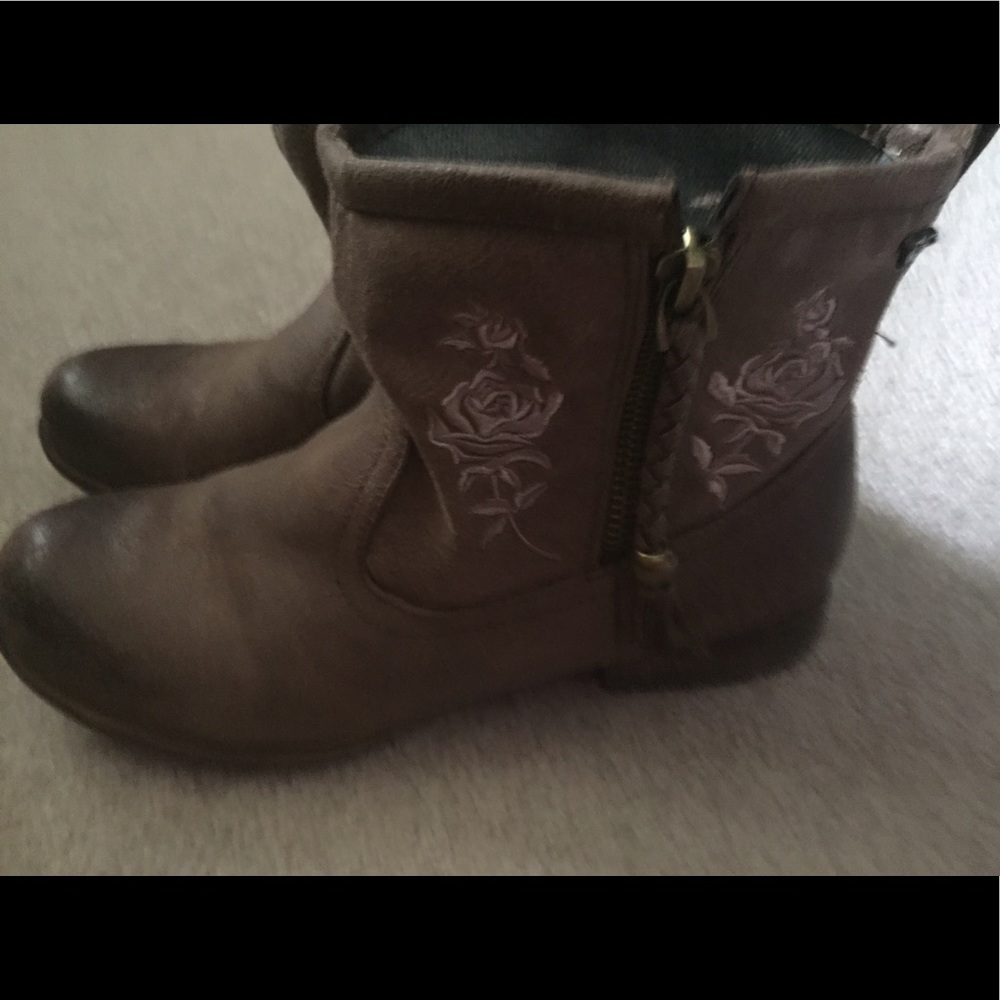 Brown booties