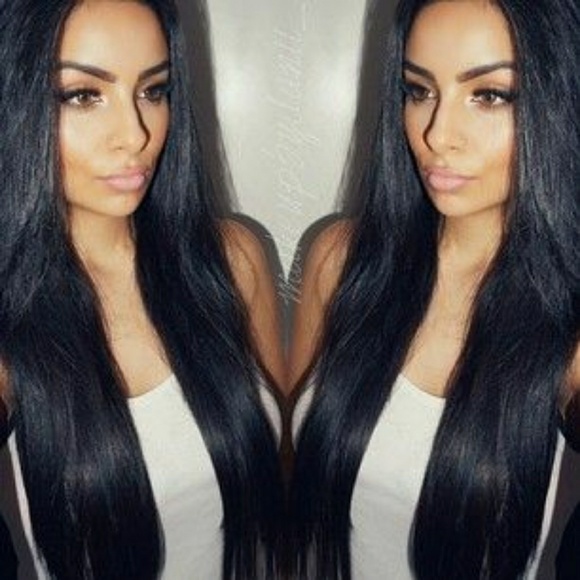 Black Virgin Hair LaceFront Wig 20-24 inches!!