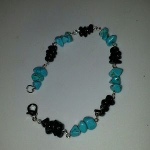 Turquoise and Tourmaline bracelet