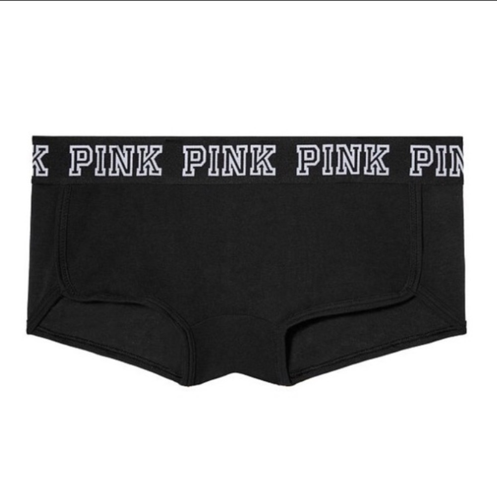 XS PINK LOGO BOYSHORTS
