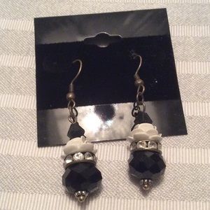 Beautiful bead and crystal earrings