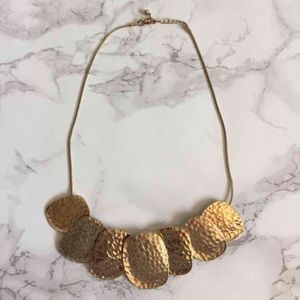gold statement necklace