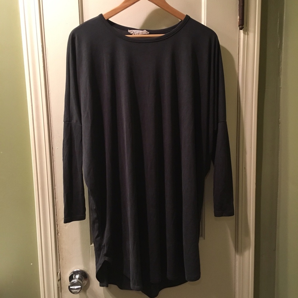Audrey Super-Soft Steele Grey Batwing Tunic