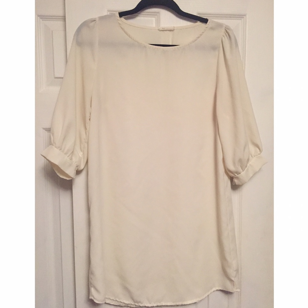 Everly 3/4 sleeve babydoll dress