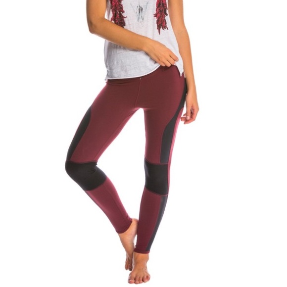 Free People "Cool Red" Leggings - Picture 2 of 6