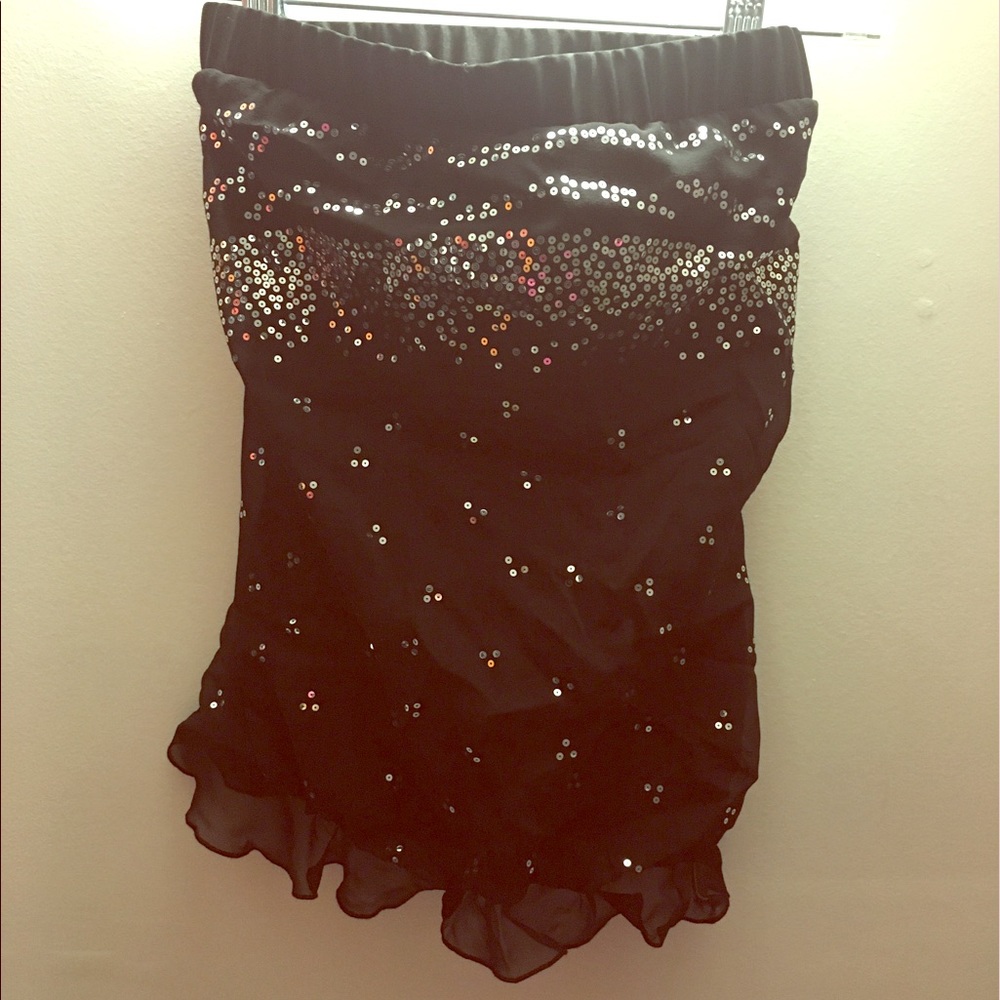 Sequined halter top