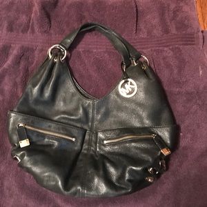 Black Leather Micheal Kors Purse
