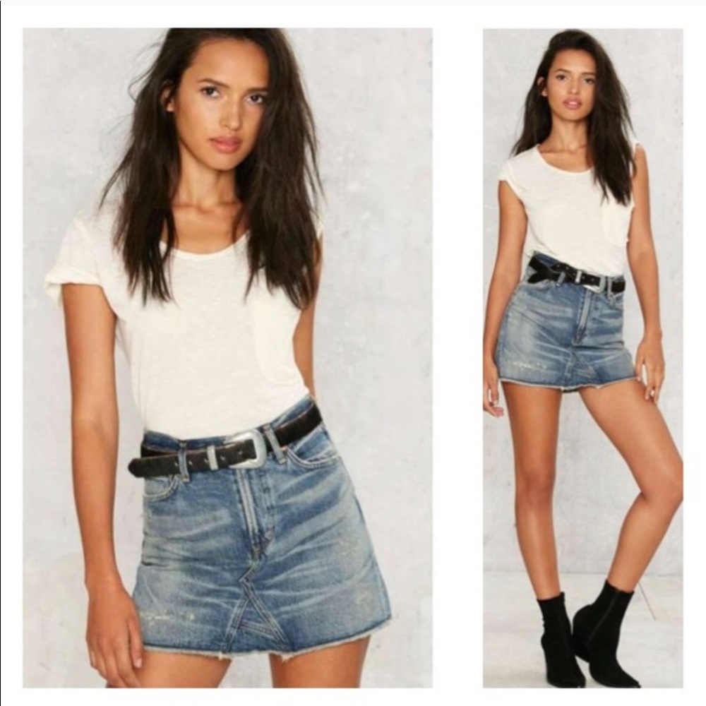 Citizens of humanity cutoff denim skirt -size25