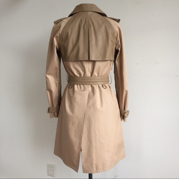 HP 🌹Marc Jacobs Tan and Leather Trench - Picture 2 of 8