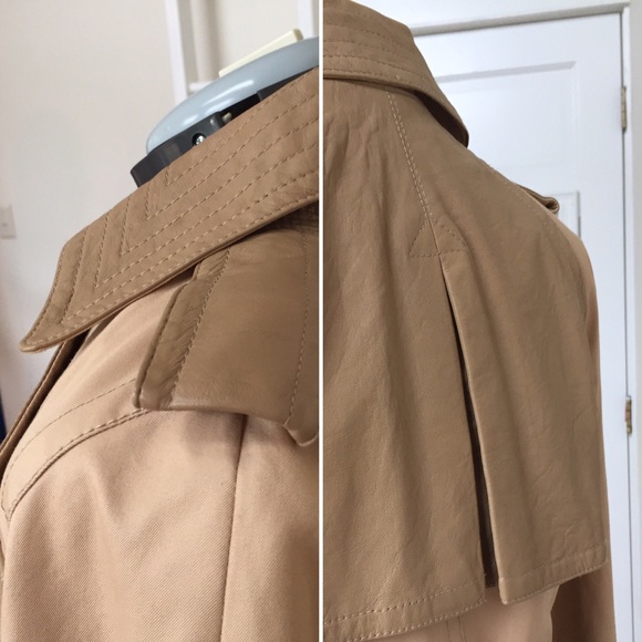 HP 🌹Marc Jacobs Tan and Leather Trench - Picture 7 of 8