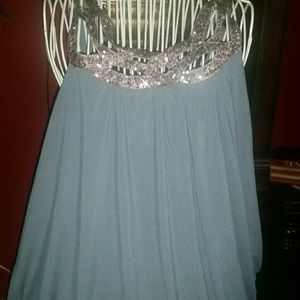 Sexy Torrid dark grey halter top with sequins 5X