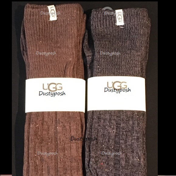 3 UGG Over Knee Socks Cable Knit Thigh High Boot - Picture 4 of 6