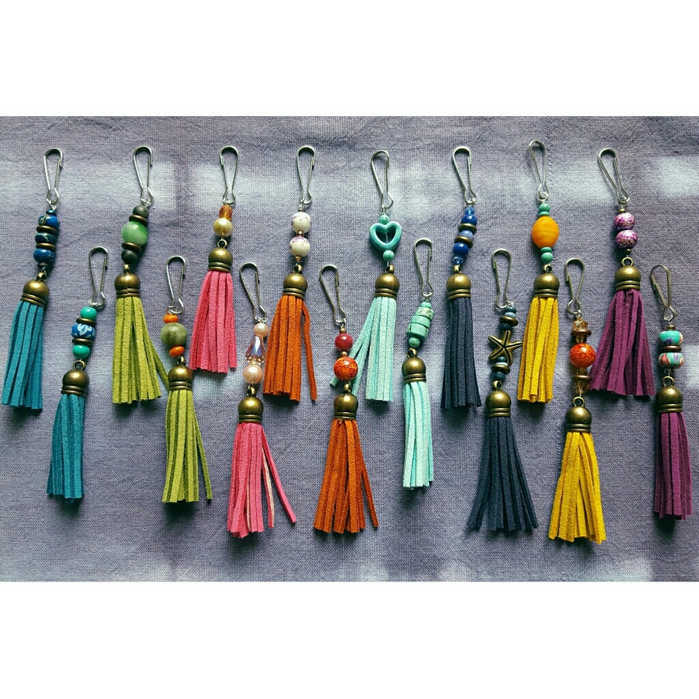 Beaded Fringe Keychain