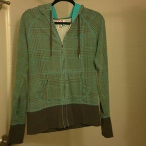 Roxy zip up sweatshirt