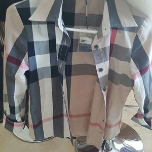 Burberry long sleeve button up shirt