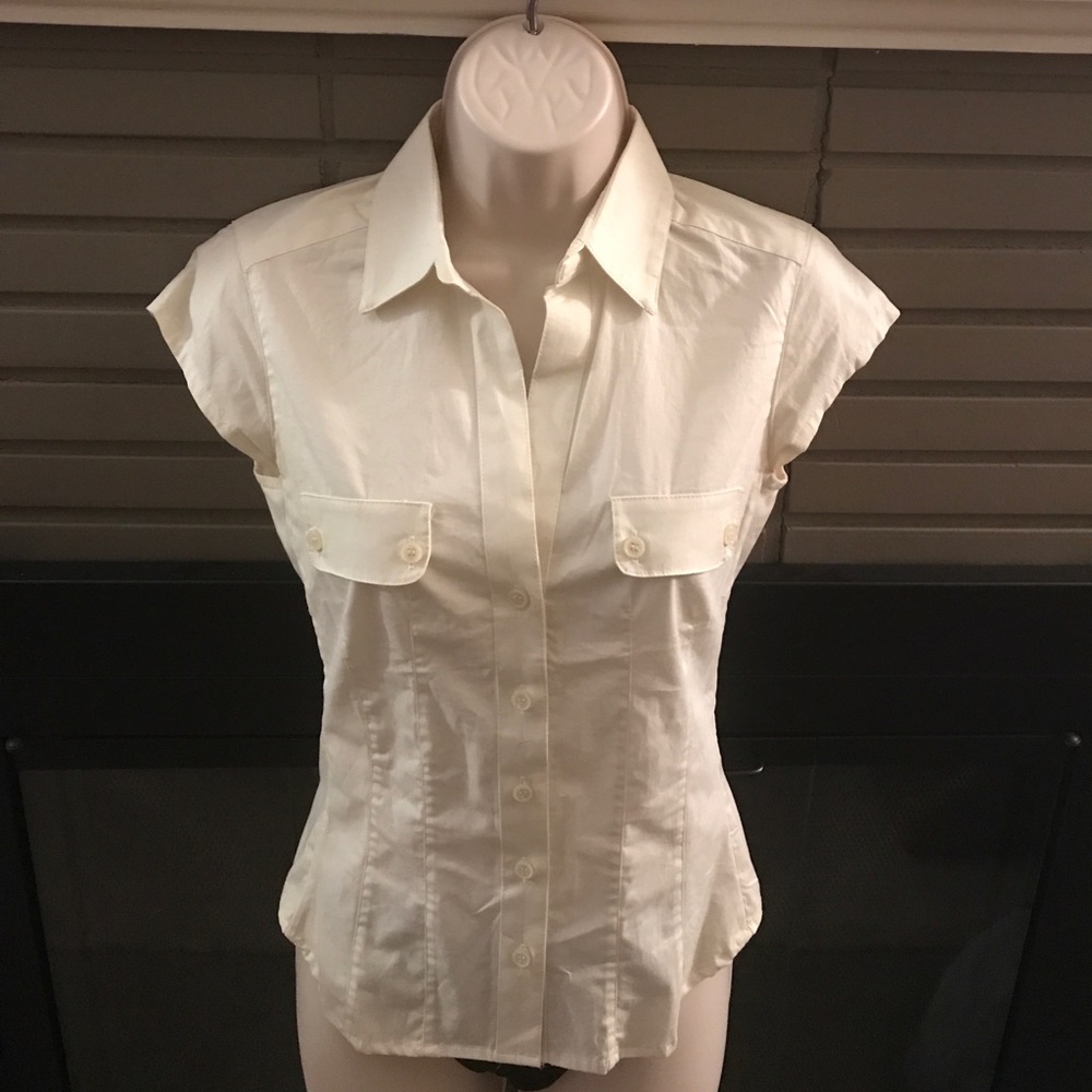 H&M fitted Ivory Top