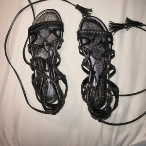 Lace up sandals