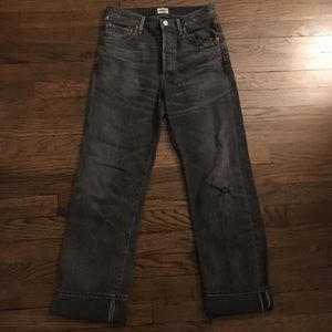 Citizens of humanity Cora high rise relaxed crop