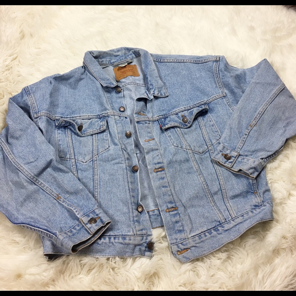 Vintage Levi's Light Wash Denim Jacket Men's Large