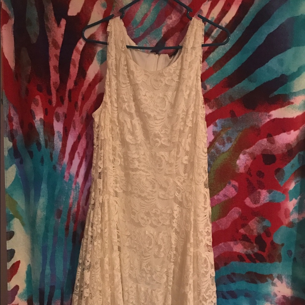 Lace off white dress