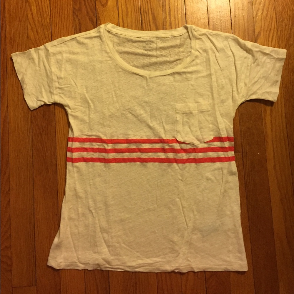 J. Crew linen short sleeve top