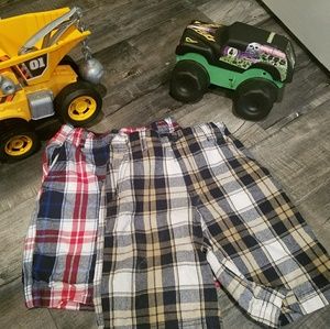 2 plaid shorts