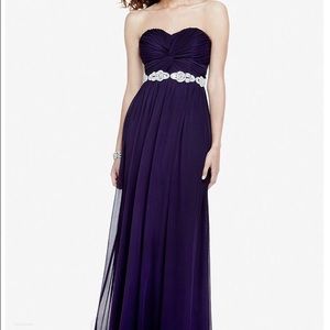 Strapless Gown with Beading