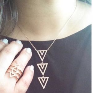 Pave Spear Pendant Necklace