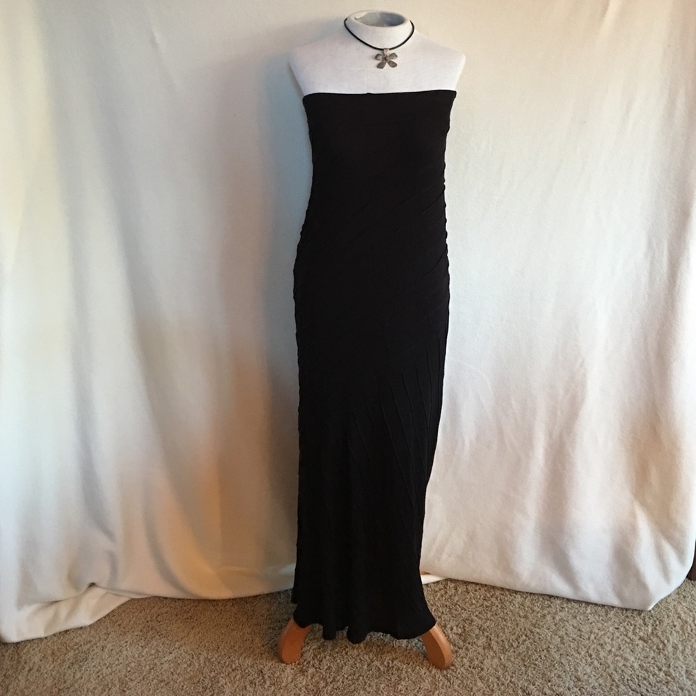 WILLI SMITH BLACK STRAPLESS DRESS/SKIRT