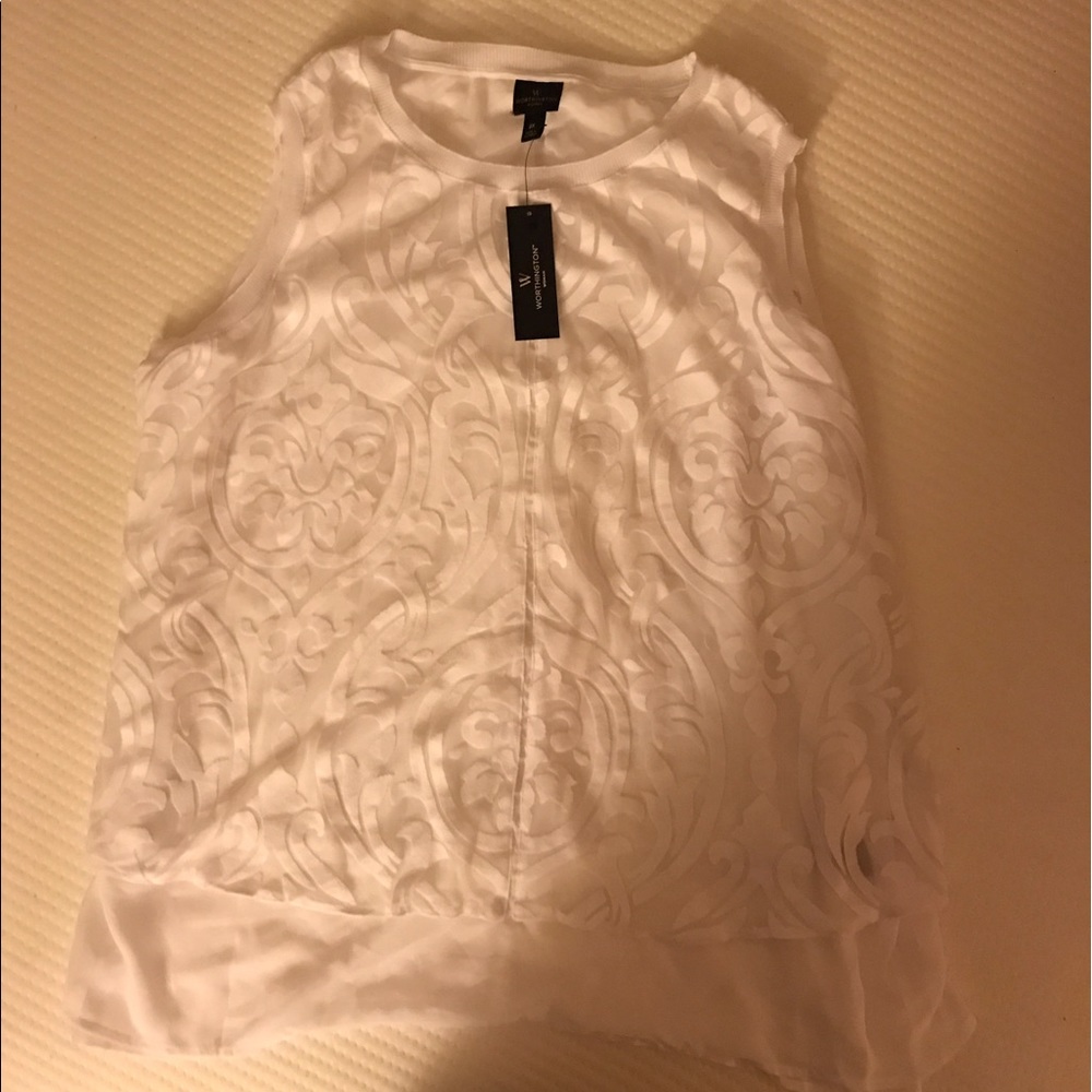 White Silky Dress Tank