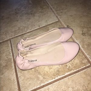 Nude Closed Toe Flats