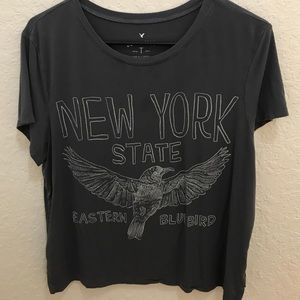 American Eagle graphic crop tee