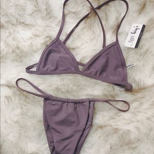 •SOLD• Lavender Purple Cross back Skimpy Bikini