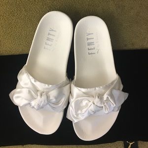 FENTY PUMA by Rihanna satin bow slides