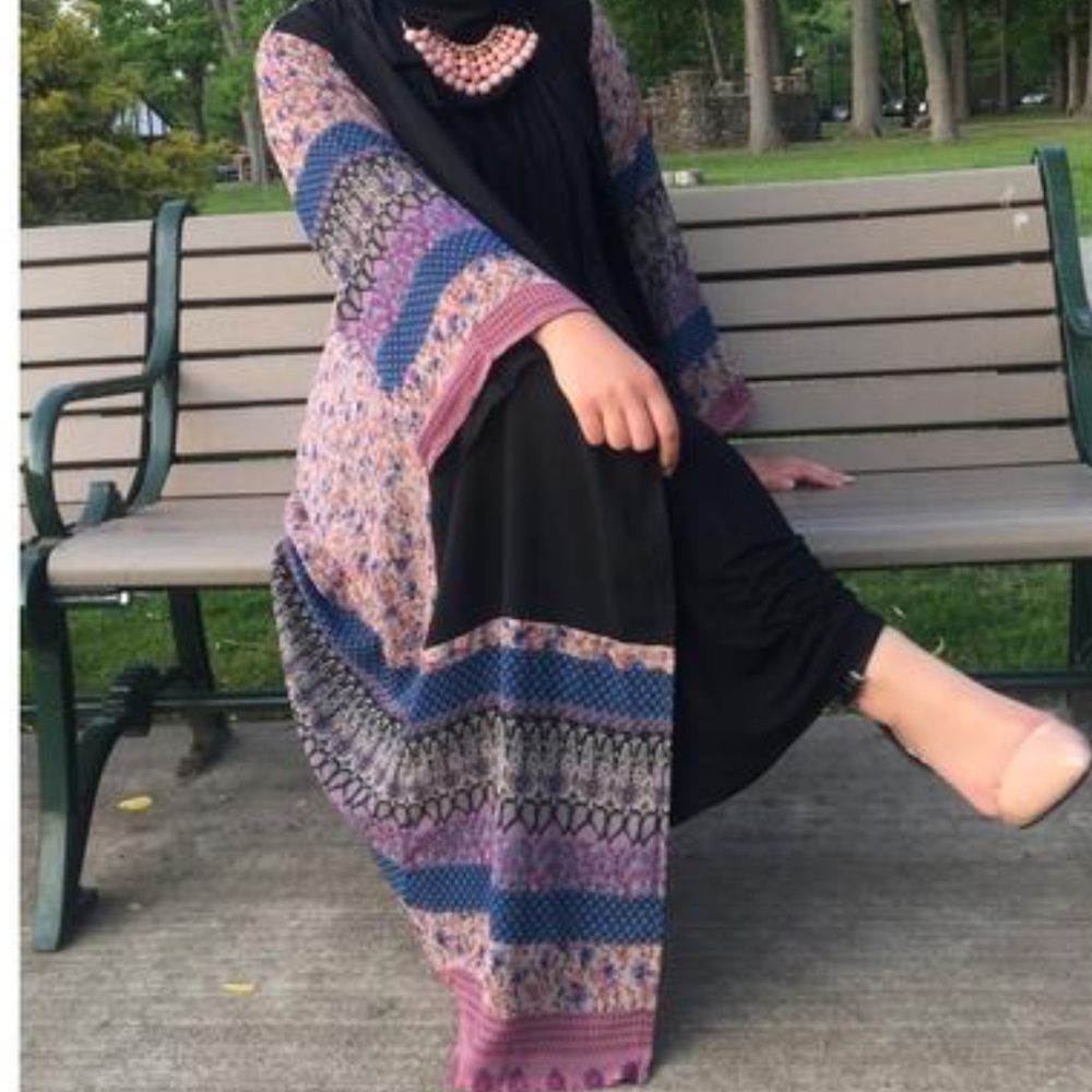 Floral Chiffon Kimono Long Sleeve Spring