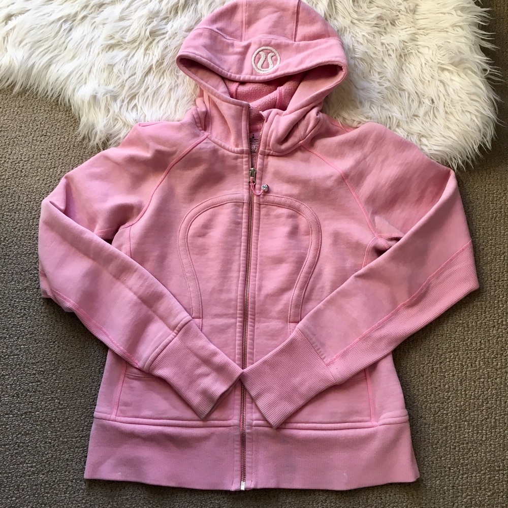 Pink Scuba Hoodie/Namaste Om