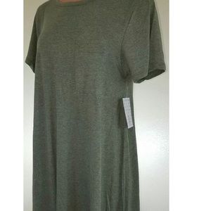Lularoe Heathered Green Modal Blend Carly M