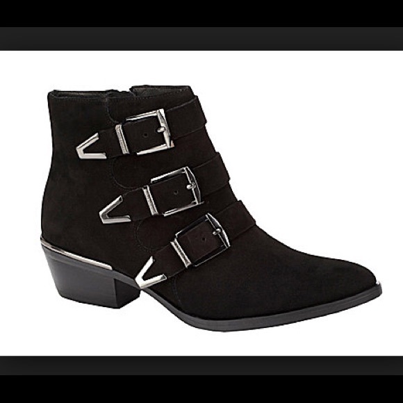 Vince Camuto Shoes - Black suede Vince camuto tipper booties